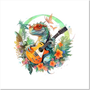 Scales and Strings: Tropical Lizard's Groovy Gig Posters and Art